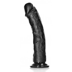 Real Rock Ultra Skin Gode Mega Curved RealRock 25 x 5.6cm Noir
